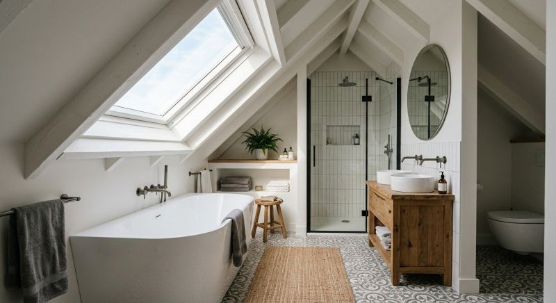 Attic Bathroom Remodeling in Champaign County, IL