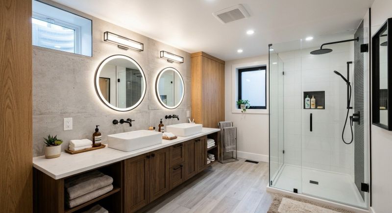 Basement Bathroom Remodeling in Champaign County, IL