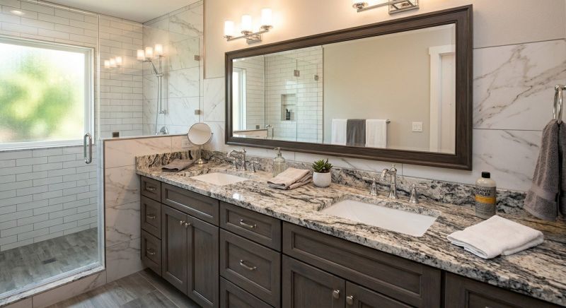 Granite Shower Installation in Champaign County, IL